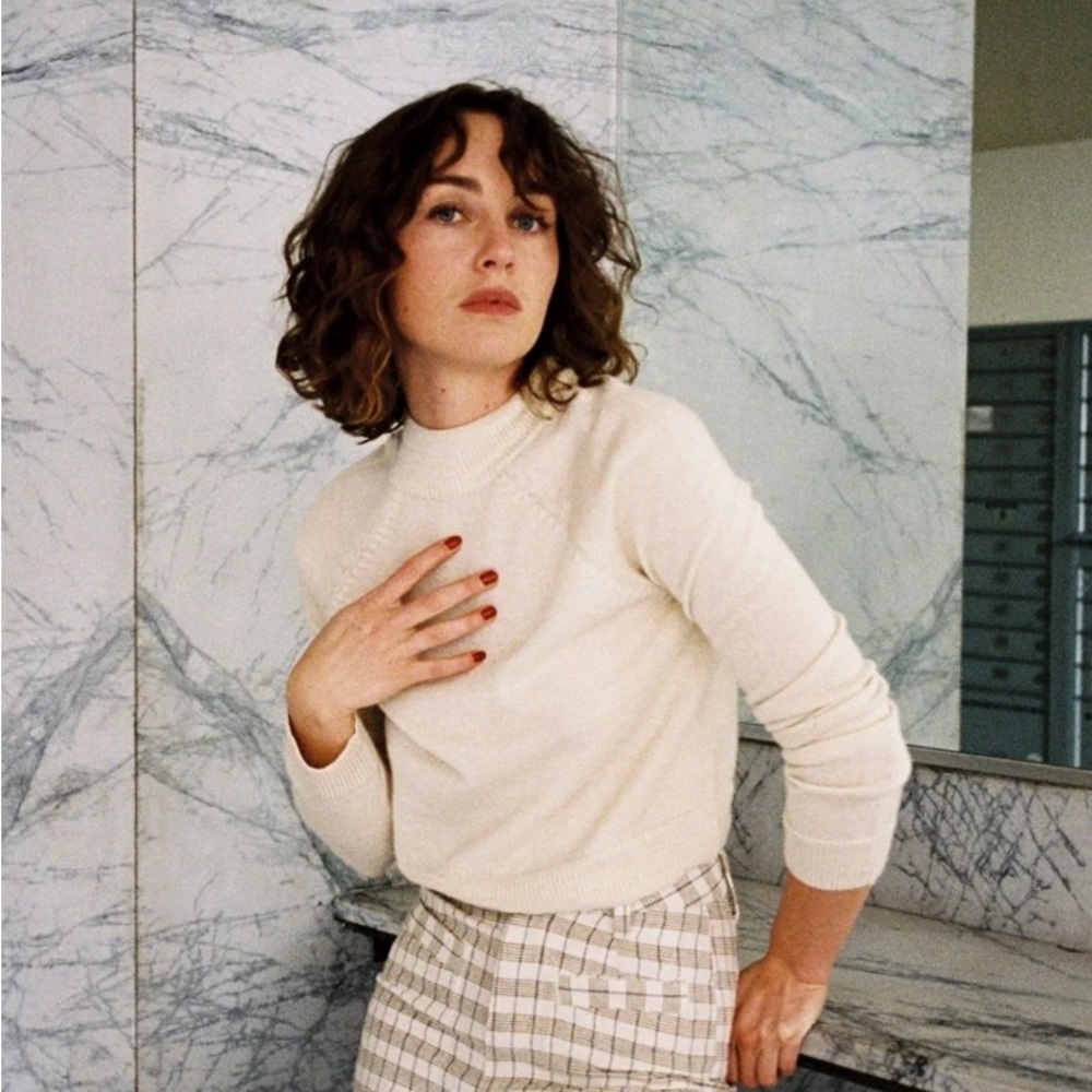 Maria Stanley Cream Knit Pullover
